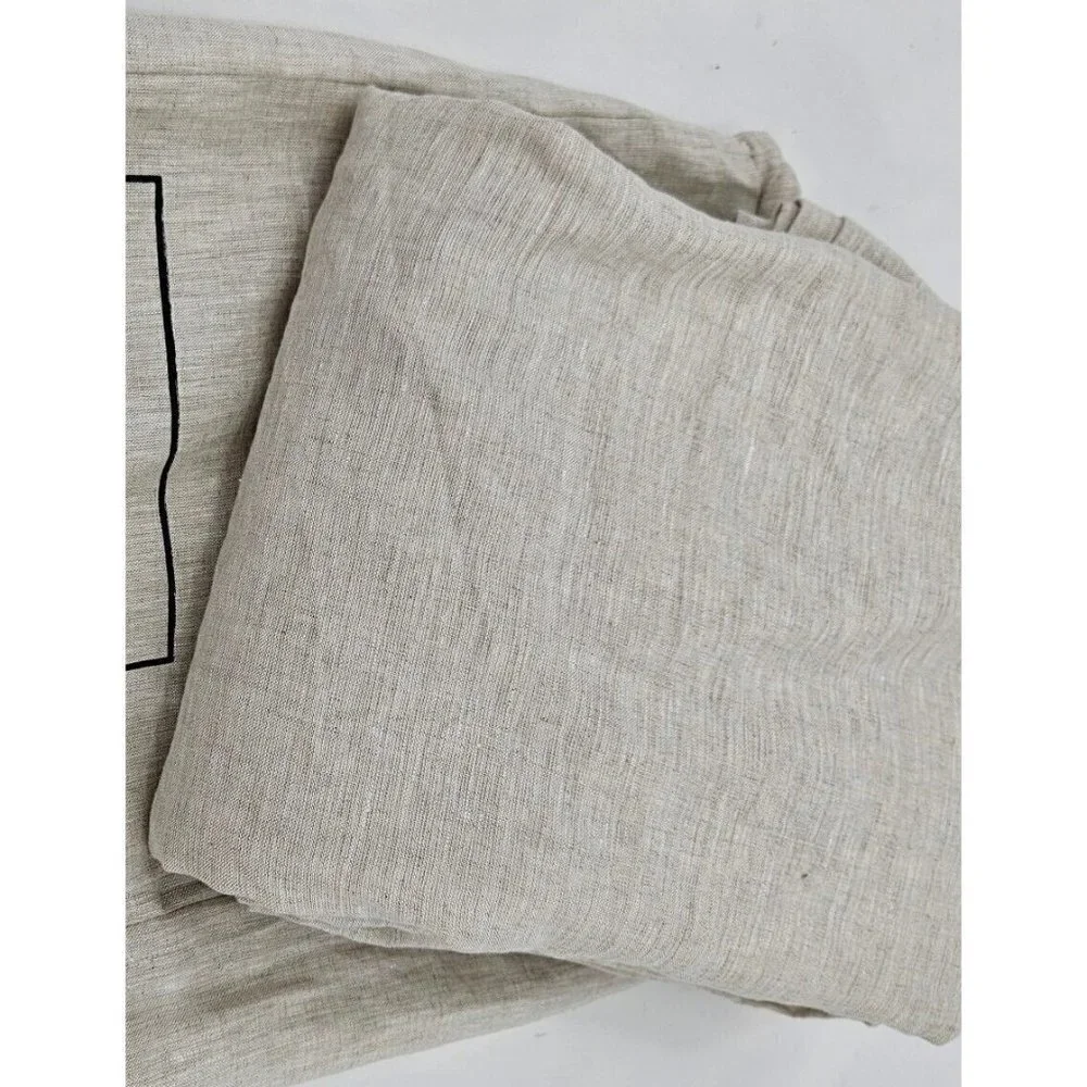 New Bed Threads Oatmeal French Flax Linen DUVET COVER Twin/Twin XL Tan